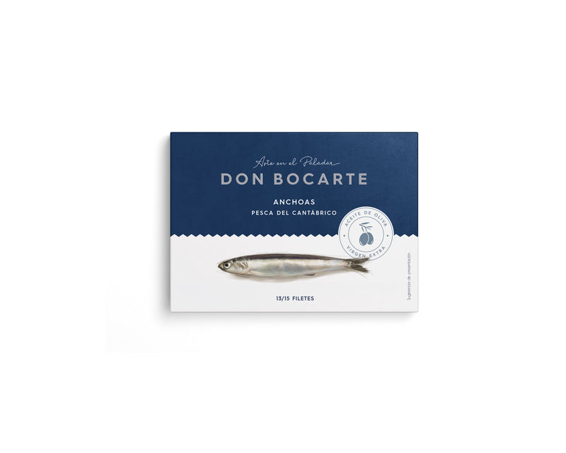 Anchoas del Cantábrico en aceite de oliva virgen extra 85g (13/15 filetes)