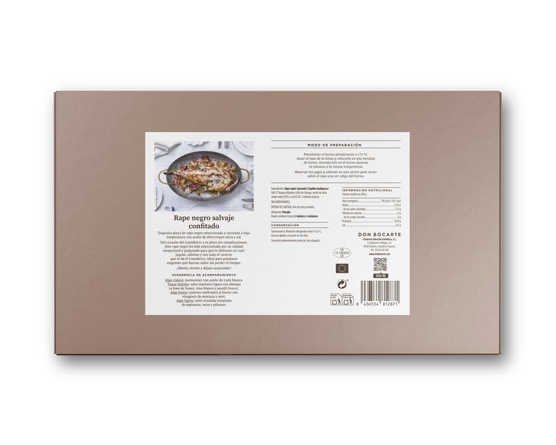 Rape negro confitado 3 Raciones