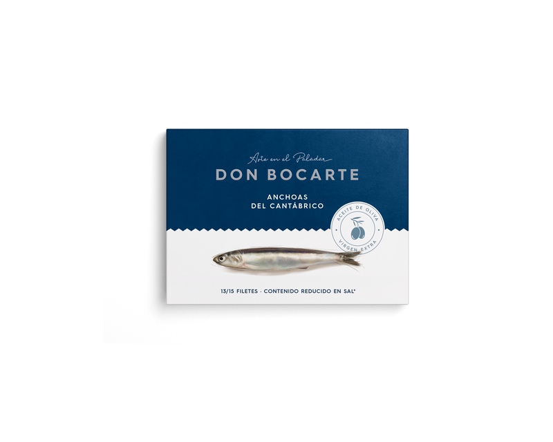 Anchoas del Cantábrico en aceite de oliva virgen extra 85g (13/15 filetes)