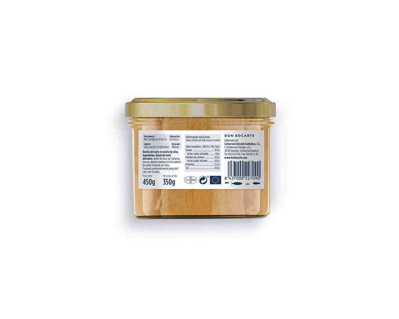 Bonito del norte del Cantábrico en aceite de oliva tarro 400g  (pack 6 unidades)