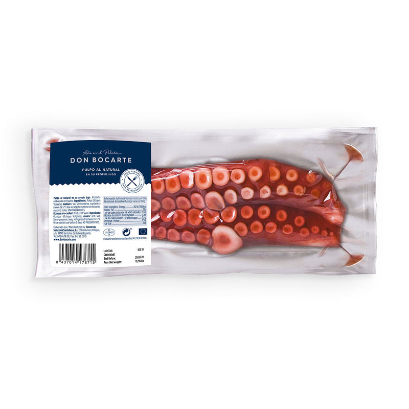 Pulpo al natural en su propio jugo 350-450g