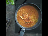 Arroz con zamburiñas en salsa de carabineros